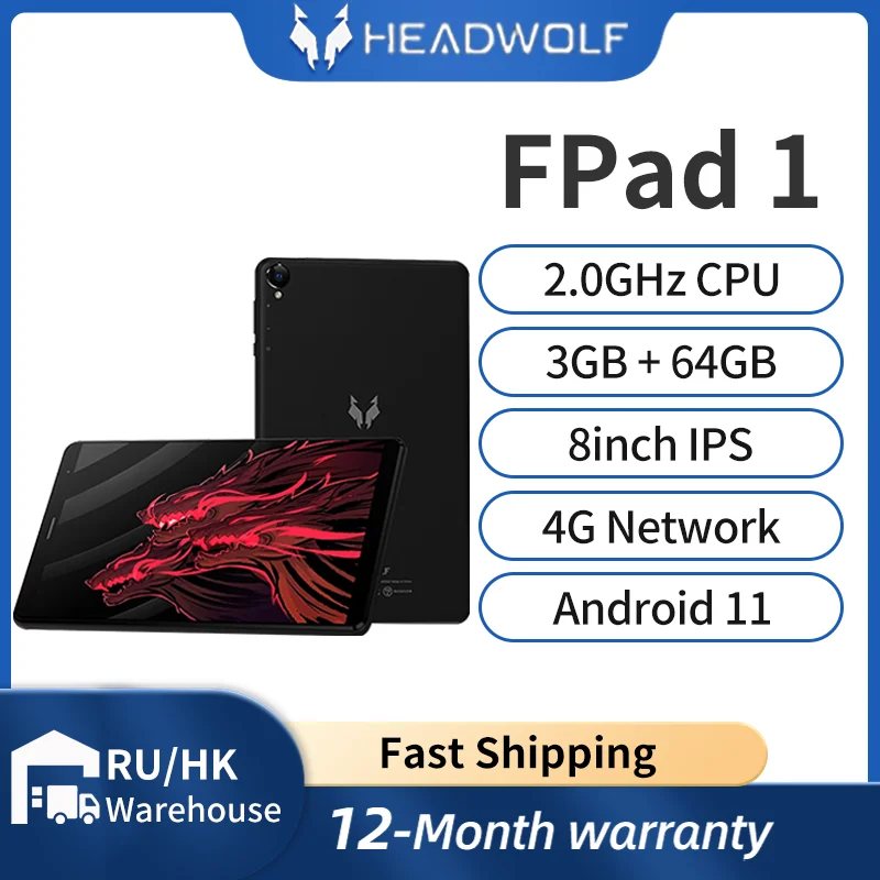 Headwolf FPad 1 Tab 8 inch android tablet 3GB Ram 64GB Rom 4G LTE Phone Call Tablet PC Camera 5MP+5MP