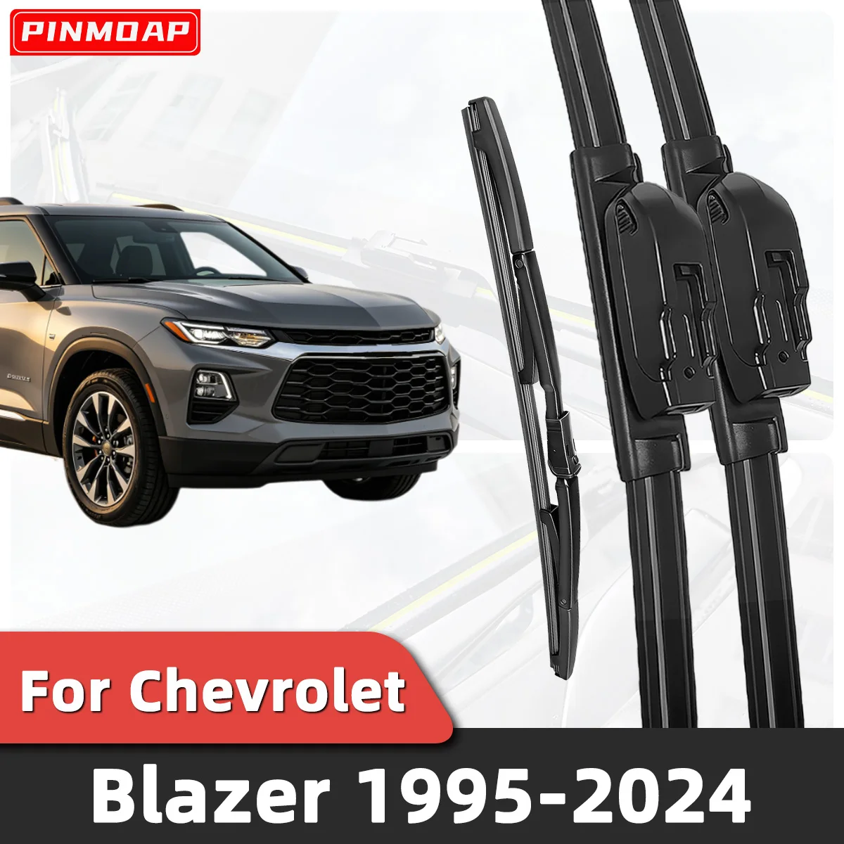 

3 шт. дворники для лобового стекла автомобиля, подходят для Chevrolet Blazer 1995-2024, аксессуары для автомобильных стекол 2023 2022 2021 2020 2019