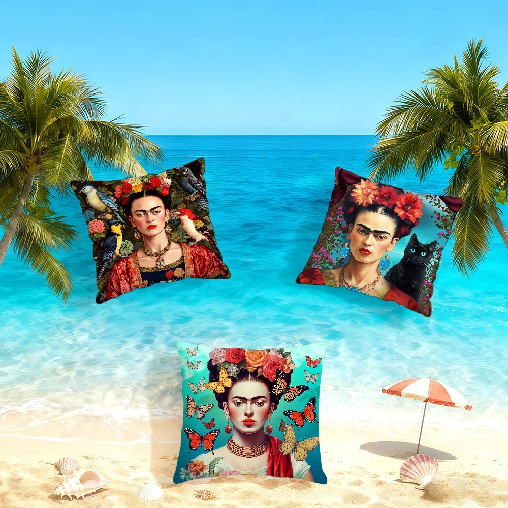 Art F-Frida K-Kahlo-ES cushion cover Home Bedding Sofa living Room pillowcase Simple Soft Skin Cushion Cover Party Gift