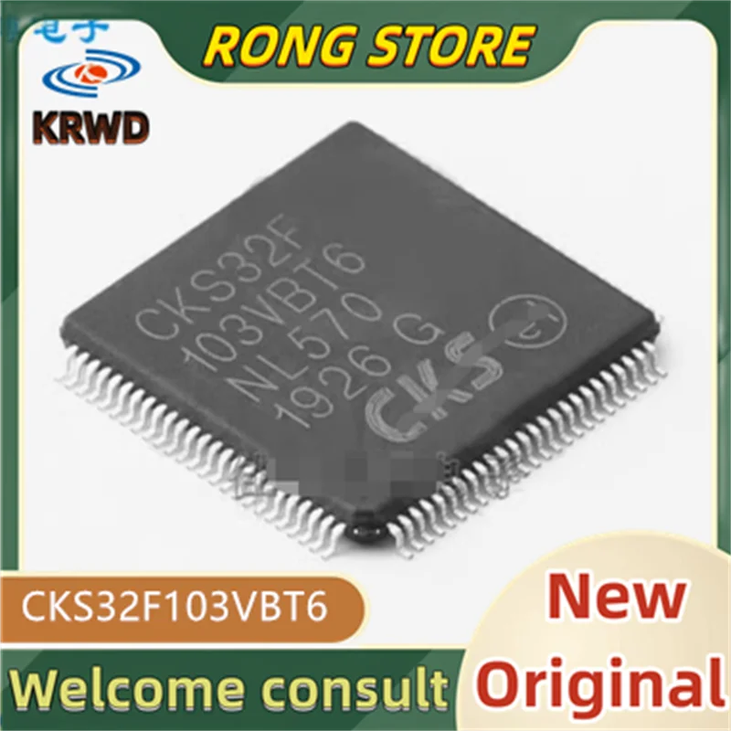

5 шт. CKS32F103 VBT6 новый и оригинальный чип IC CKS32F103VBT6 CKS32F103 LQFP100 совместимая замена STM32F103VBT6