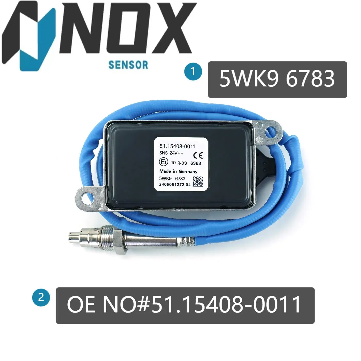 

NOx Sensor 51154080011 5WK96783 Nitrogen Oxide Oxygen Sensor for M AN T ruck D iesel E ngine S CR E mission S ystem