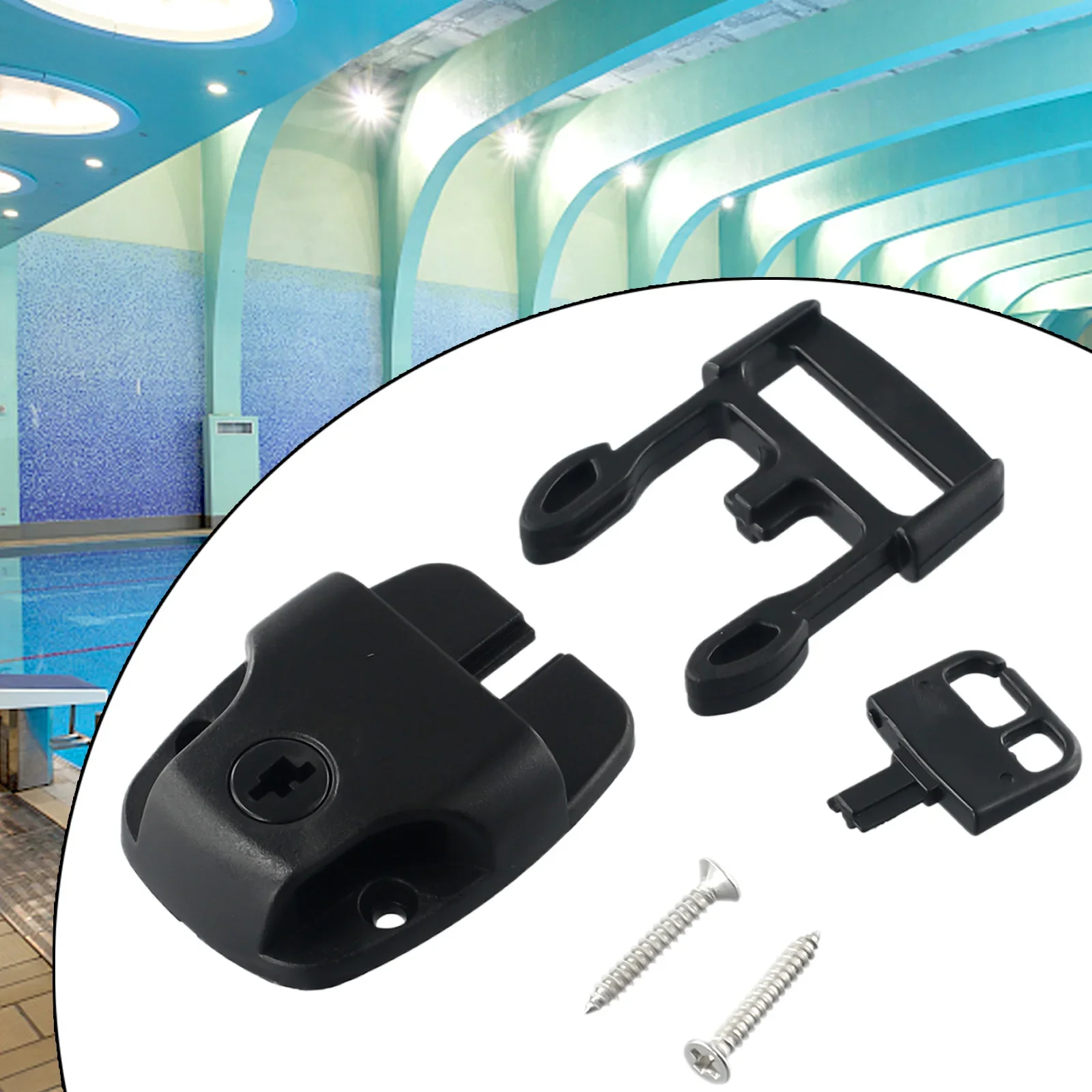 4 Set Spa Tub Cover Broken Latch Repair Kit Clip Lock With Key Hardware For 1inch Wide Straps 26mm Outdoor Pool Accessories