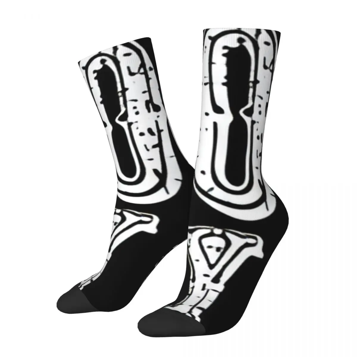 Vintage I Love Country Music Men's compression Socks Unisex Street Style Seamless Printed Novelty Crew Sock