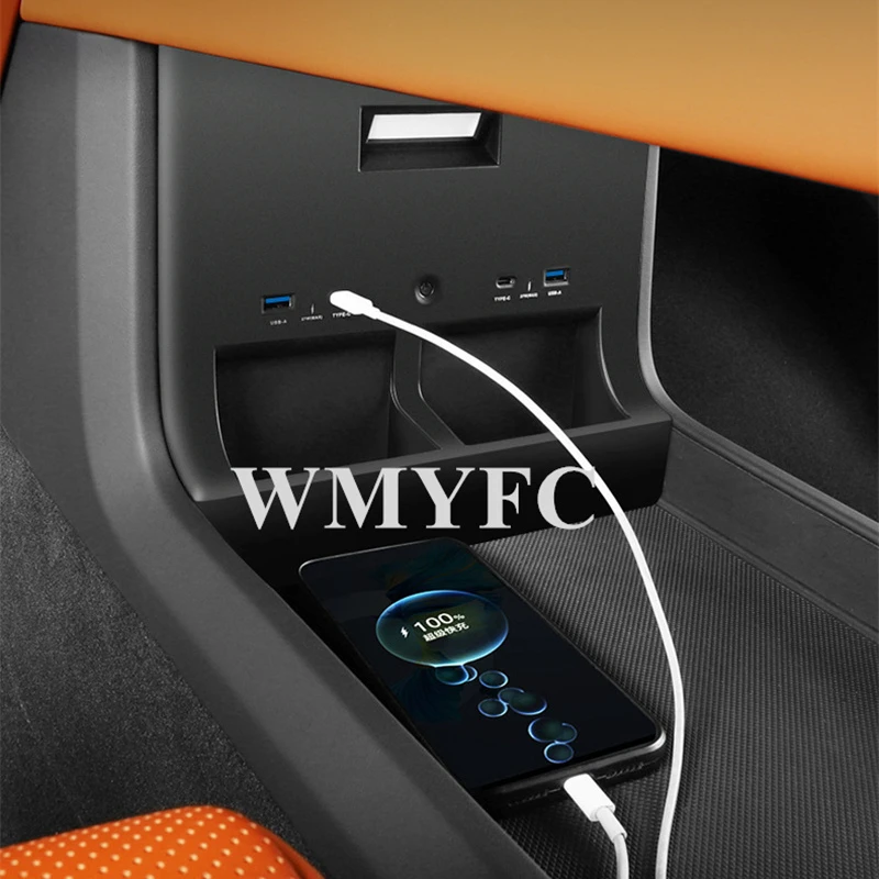 Accessories For Li Lixiang L8 L9 2022 2023 Car Quick Charging Case Central Control Storage USB Mobile Phone Charger Styling