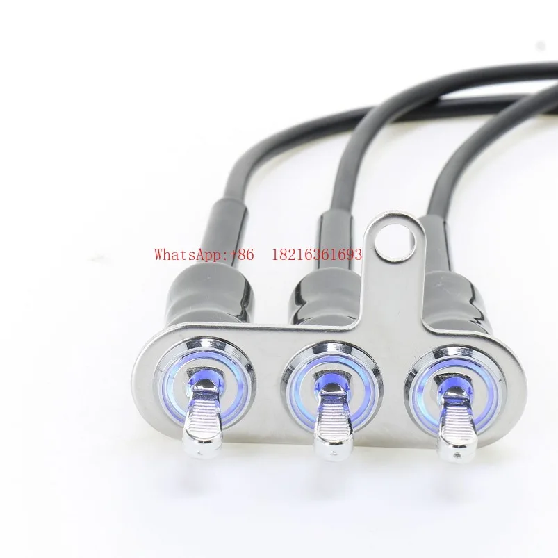 New electric car red blue switch button motorcycle LED headlight switch
