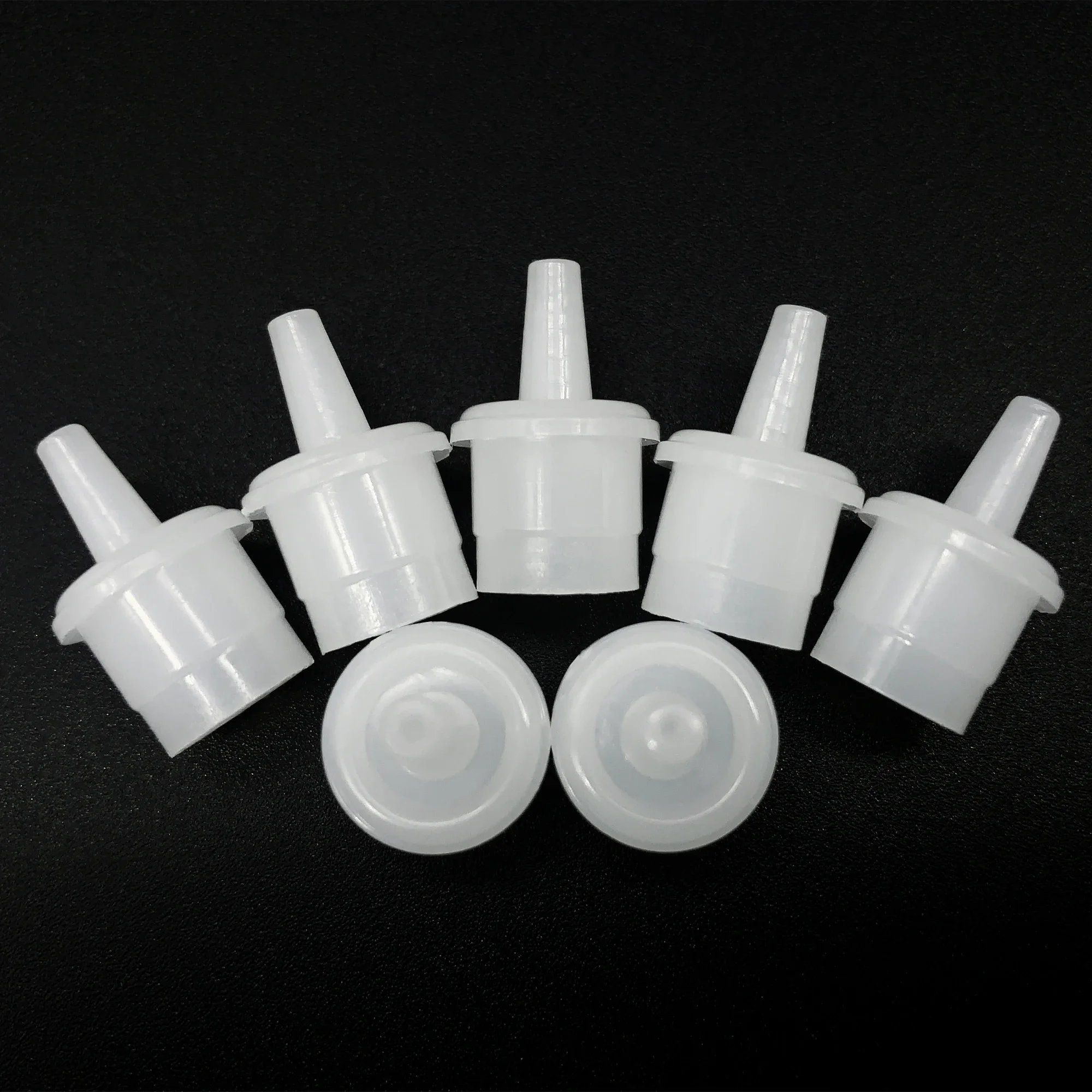 20/50/100pcs Eyelashes Adhesive Glue Cap Universal Eyelash Glue Replacement Bottle Mouth Head Glue Anti-Blocking Caps