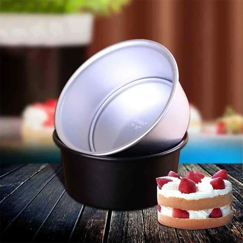 2 inch Aluminum Alloy Mini Cake Baking Pan With Removable Loose Bottom Cake Tin Mold Small Round Cake Pans Decorating Tools