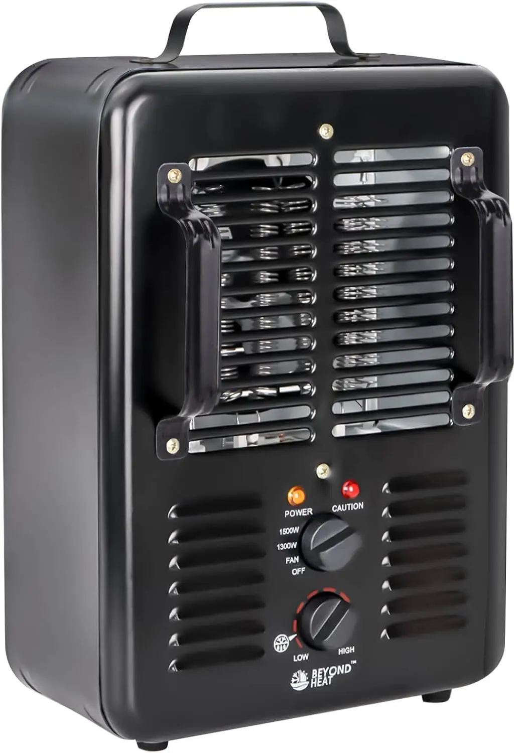 

1300W/1500W Electric Space Heater with Thermostat, 3 Heat Settings, Safe and Quiet for Home Garage Workshop