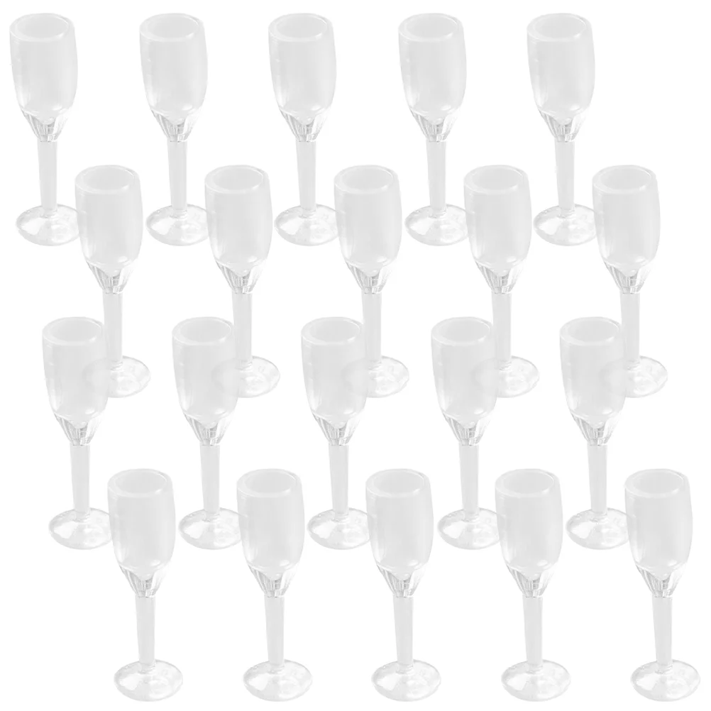 

20pcs Simulated Cocktail Cup Miniature Glass Model House Layout Small Cup Prop house cocktail cup model