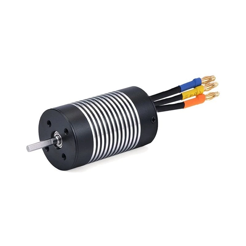 ABUM-3650 Internal Rotation 4 Pole Non-Inductive Brushless Motor Axle Diameter 3.175Mm 1/10 1/12 RC Automotive 3650 3900KV