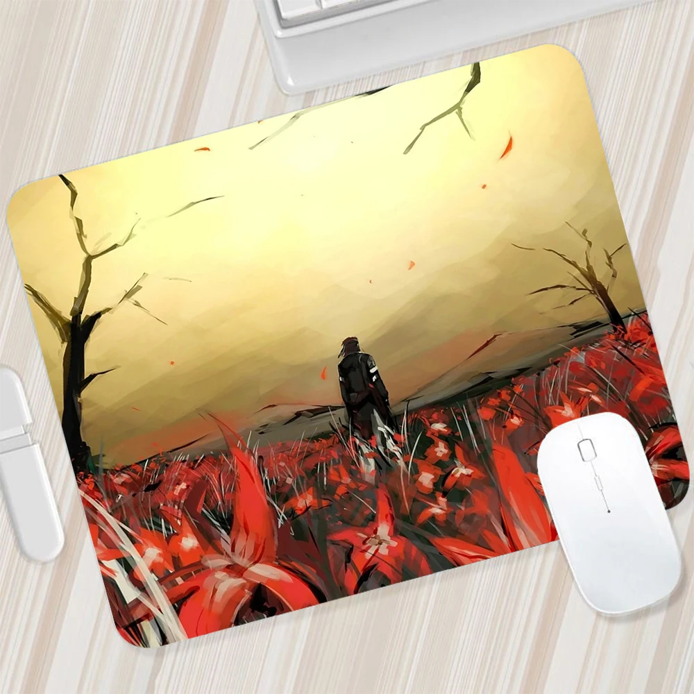 Metal Gear Solid Small Mouse Pad Gaming Mousepad PC Gamer Mouse Mat Computer Office Pad Keyboard Mat Desk Pad Laptop Mausepad