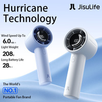 JISULIFE New Arrival Portable Handheld Mini Fan Life10s, 5000mAh Battery Long Lasting Power, 5 Wind Speeds, Summer Essential
