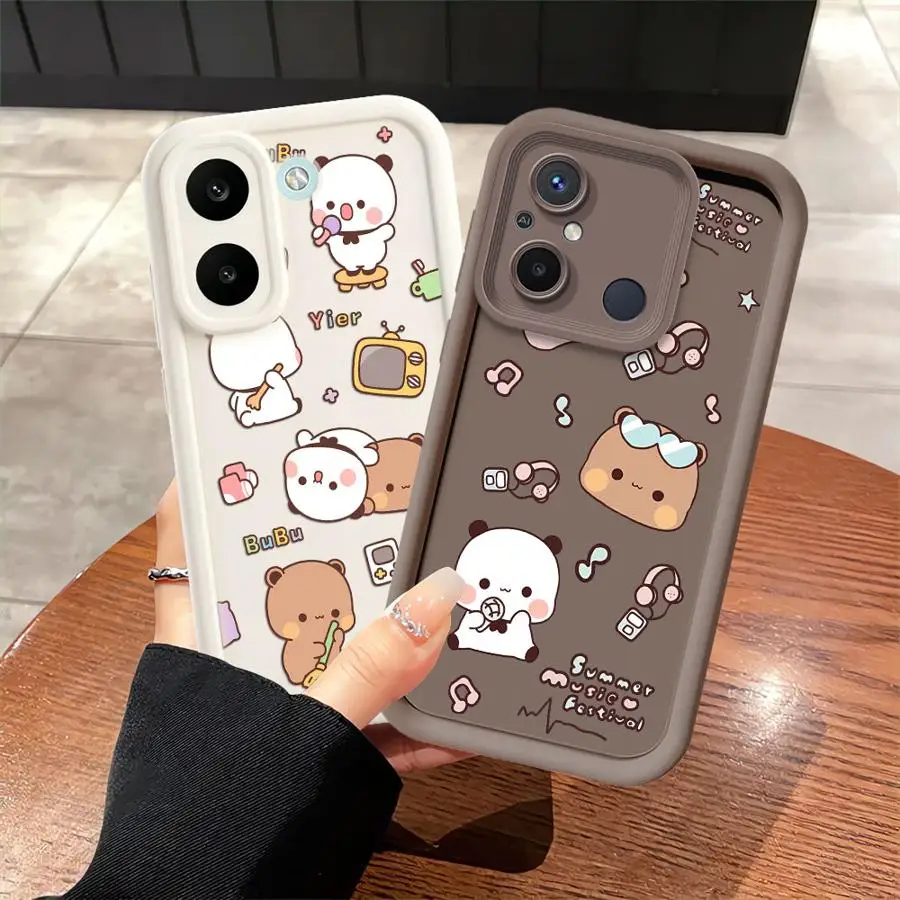

Soft Phone Cover Case for Xiaomi Poco X3 X4 GT M3 Pro X5 Funny Catoon Dudu Bubu