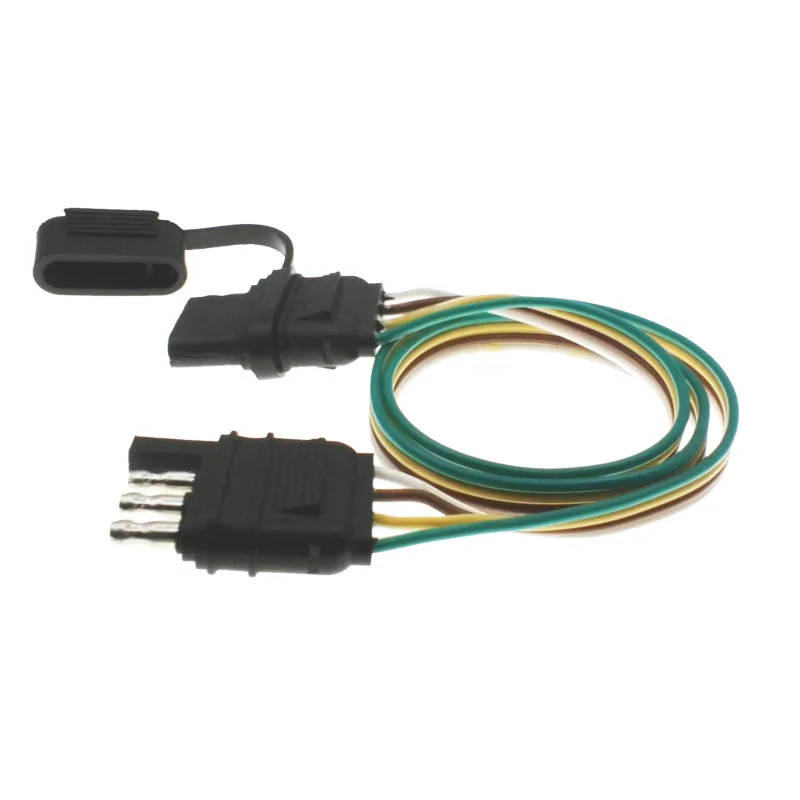 Trailer connector Trailer accessories American 4-core plug socket extension cable 24inch tail light signal connection