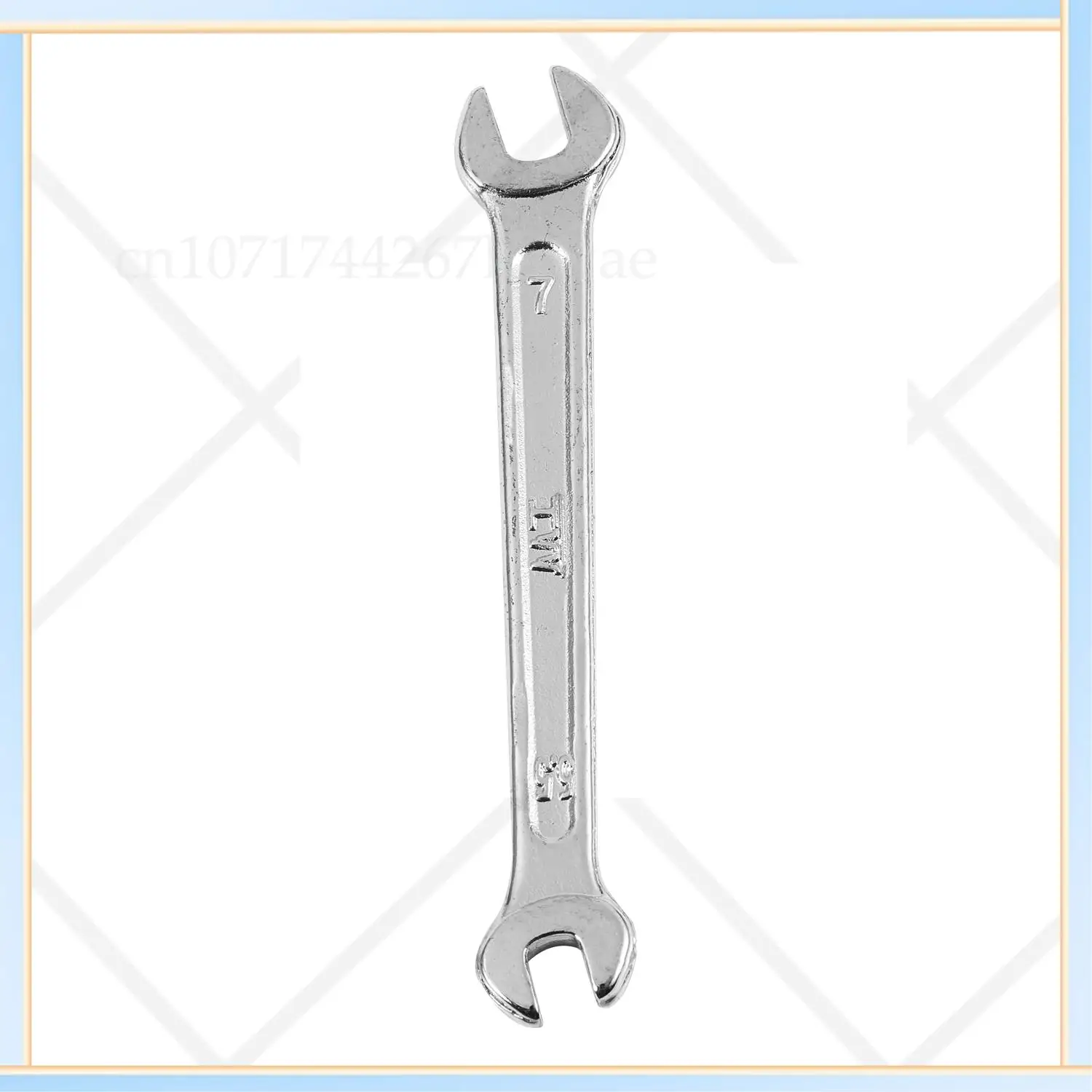 -A16I فضي اللون 5.5 مم × 7 مم على شكل حرف U أداة مفتاح ربط مزدوجة مفتوحة الأطراف