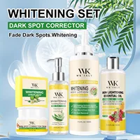 Ensemble de soins blanchissants pour la peau WK JALY pour tous les tons de peau, hydratant pour le visage et le corps, élimine l'acné, les taches brunes, la mélanine, les taches de rousseur 1