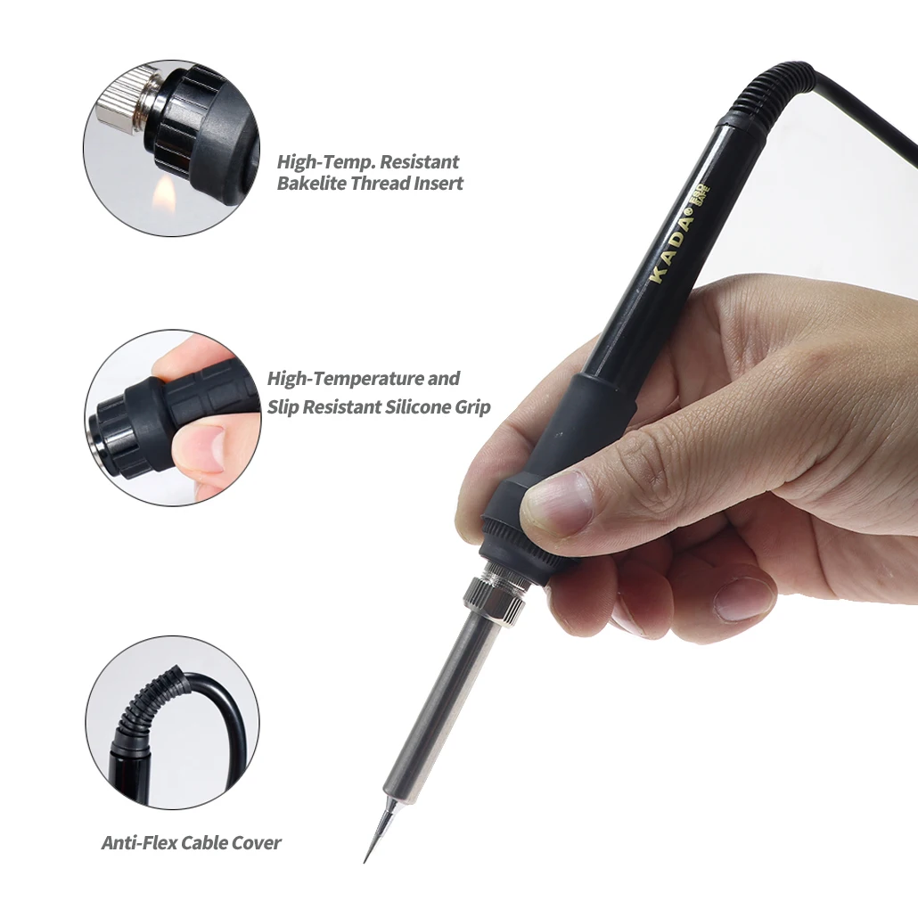 5 Holes Soldering Station Iron Handle For KADA 889.2009D+.858D+.858D++.8892D.858D+2.8582D+. 850VD+.852AD+.852.852D.852D+.936D