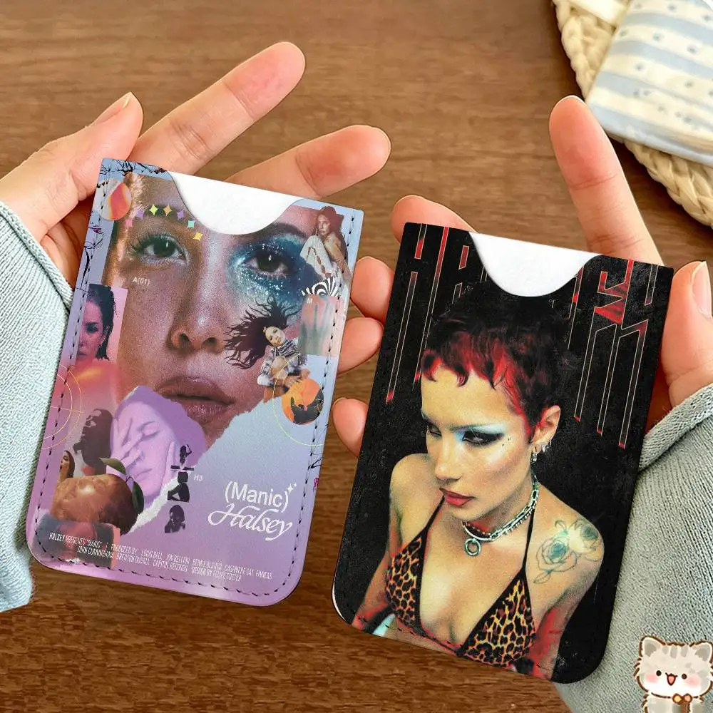 P-Pop-Singer-H-halsey Credit ID Business Card Holder, Practical Pocket Gift for Outdoor Driving & Daily Use