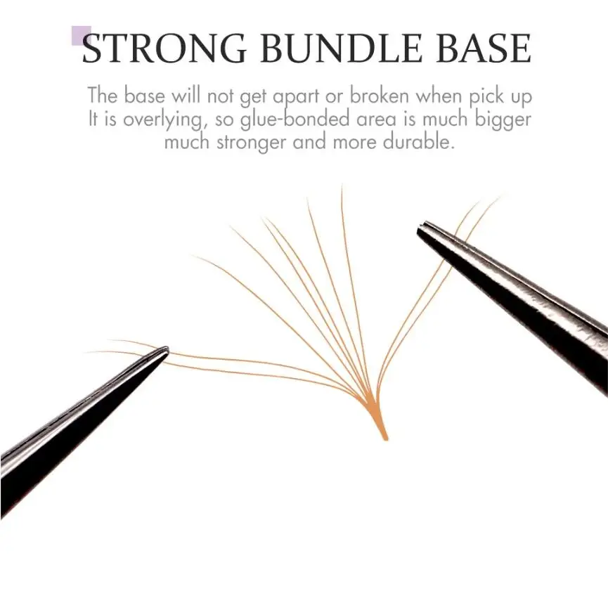 6D 10D Promade 500/1000 Fans Pointy Base Blue Purple Color Ultra Speed New Trend  Premade Volume Eyelashes Extension Makeup Tool