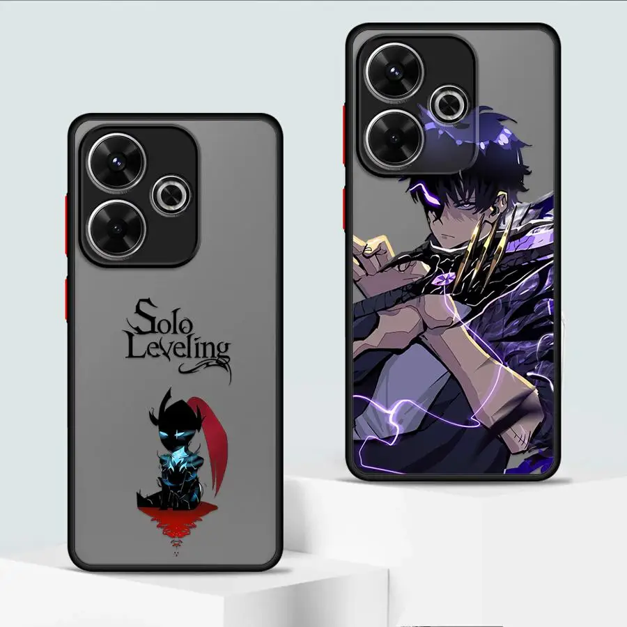Casing Ponsel Sampul TPU untuk Xiaomi Redmi Note 8T 9S 11S 13 14 12 Pro Plus 7 12S 8 9 10 11 Pro 10S Anime S-solo Levelings