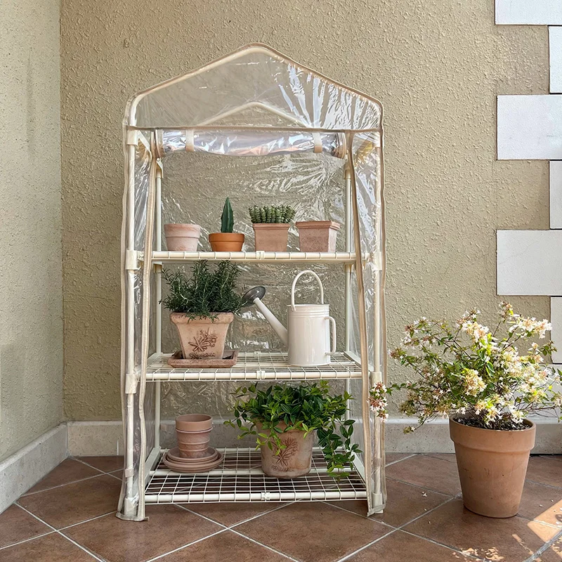 

Household balcony greenhouse small flower shed