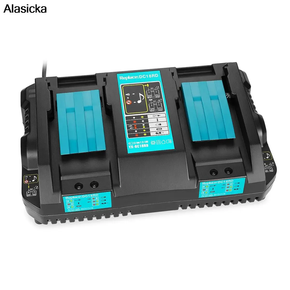 

Double Battery Charger For Makita 4A Charging Current 14.4V 18V BL1830 BL1815 Bl1430 BL1420 DC18RC DC18RD DC18RA Power Tool