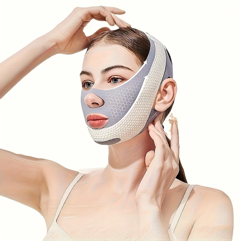 Sleep Face V Shaper Bandage - Facial Slimming Lift Reduce Double Chin Relaxation Band