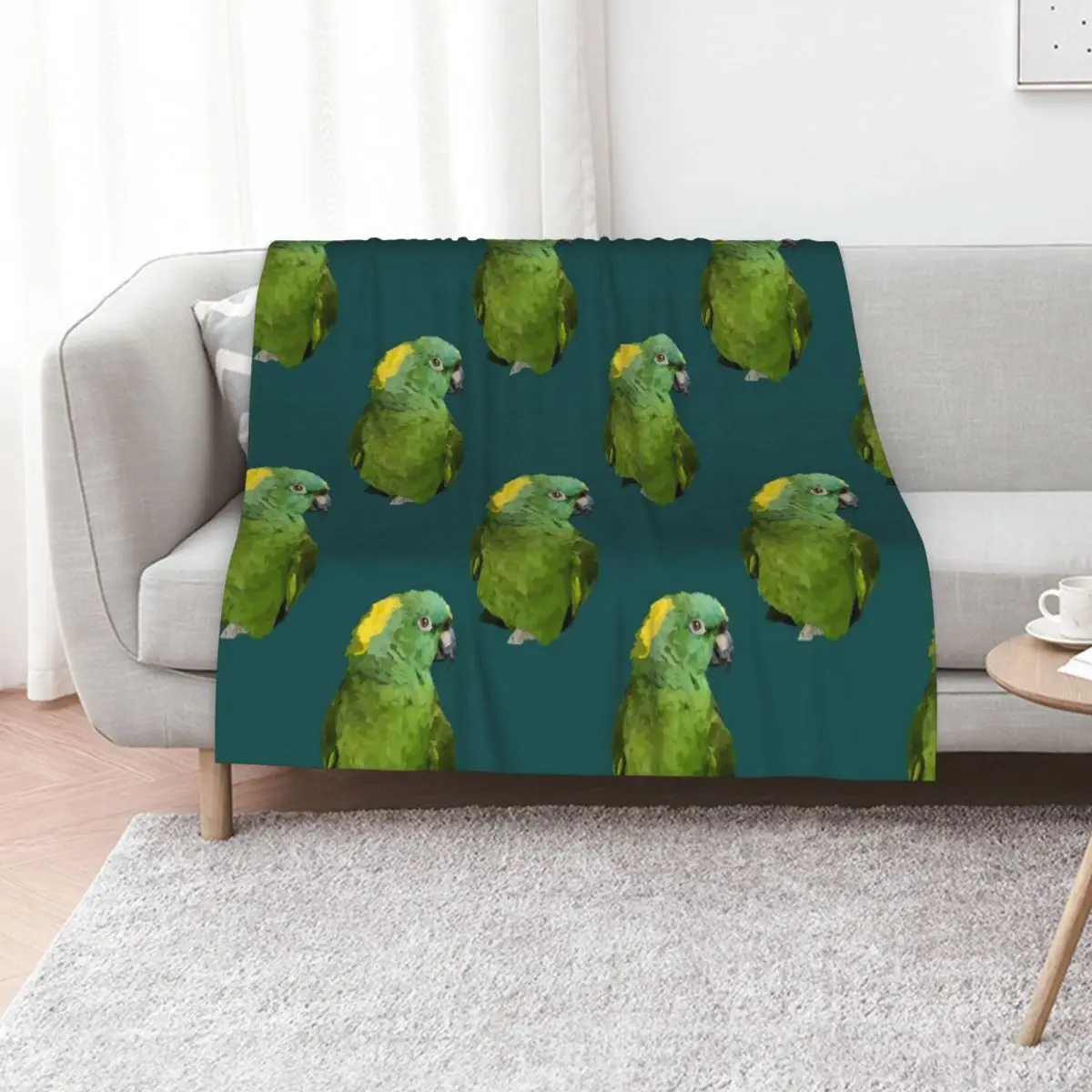 Yellow-Naped Amazon Throw Blanket Hair Personalized Gift Extra Large Throw Picnic Sleeping Bag Weighted Blankets