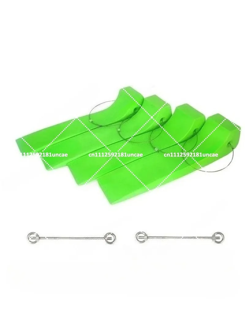 4-Piece Tire Anti-Skid Skid Pan Set with Connecting Accessories for Trailer Wrecker Stop