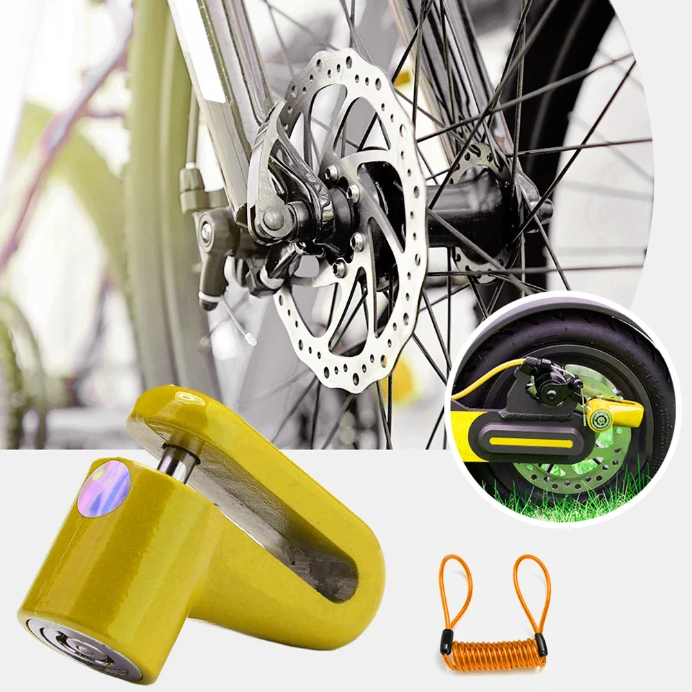 Scooter Lock Anti-Theft Disc Brakes Lock with Steel Wire for Xiaomi M365 Electric Scooter Skateboard Wheels Lock Disc Brake