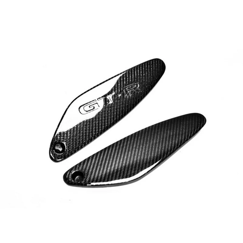 

Rear Spoiler End Caps (pair) With Logo CF For Skyline R33 GTR Style Carbon Fiber