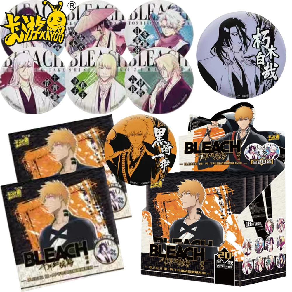 

Подлинный значок аниме Kayou Bleach Kurosaki Ichigo Kuchiki Byakuya, крутая изысканная креативная периферийная круглая брошь, украшение, подарок