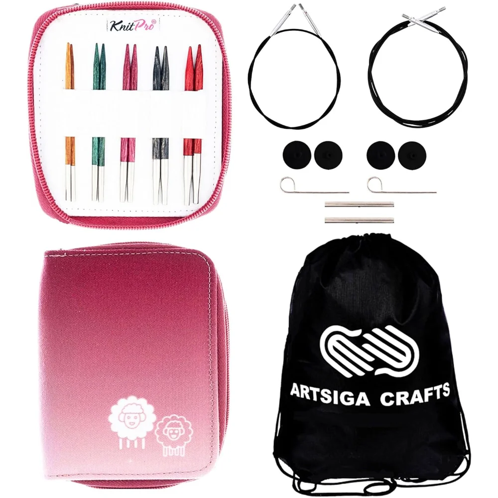 

Набор сменных круглых игл Starter 4 дюйма с футляром и аксессуарами