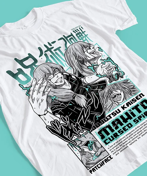 T-shirt For Anime Jujutsu Kaisen Mahito Cursed Spirit Etapas