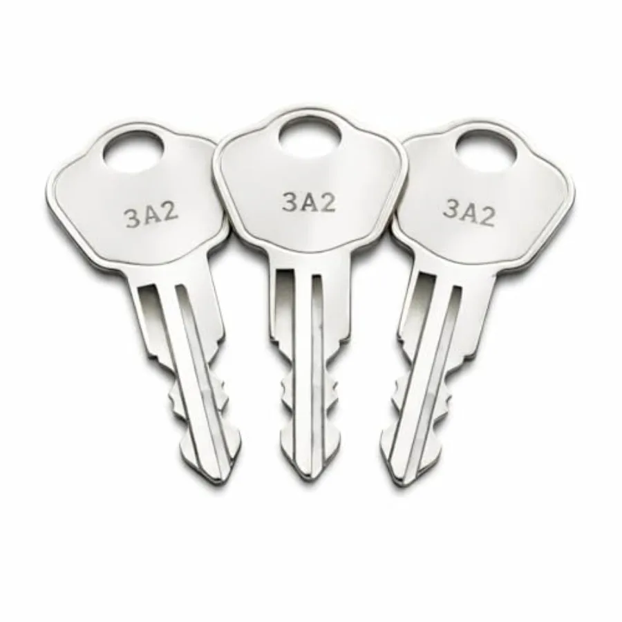

3 Pack 3D2 Keys for Sentry Safes Model 1100, Compatible with Safe Boxes, Lock Boxes, File Cabinets and Storage Chests, Pre Cut
