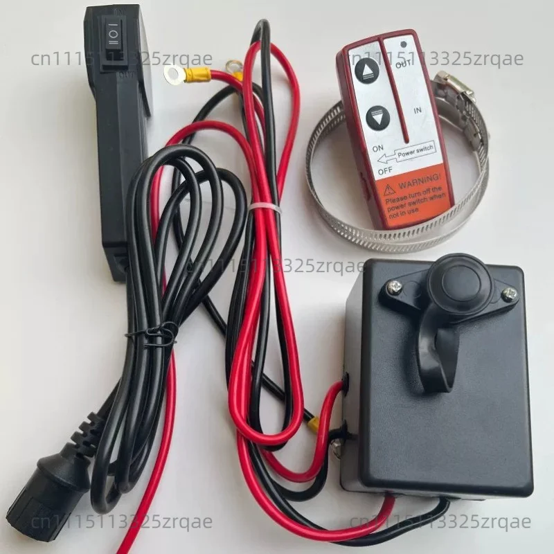 Car crane wireless remote control winch control box 24/12v one ton/6000/12000 pounds controller accessories