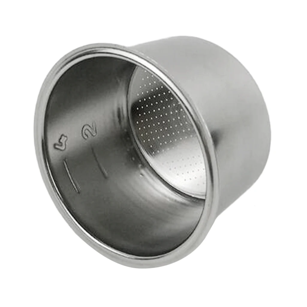 Stainless Steel Coffee Machine Filter Espresso Cup 4 Cups Reusable