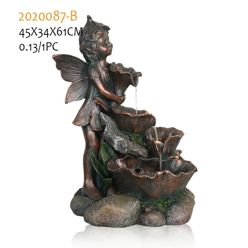 China factory wholesale direct supply decorative resin resin handicraft garden fountain