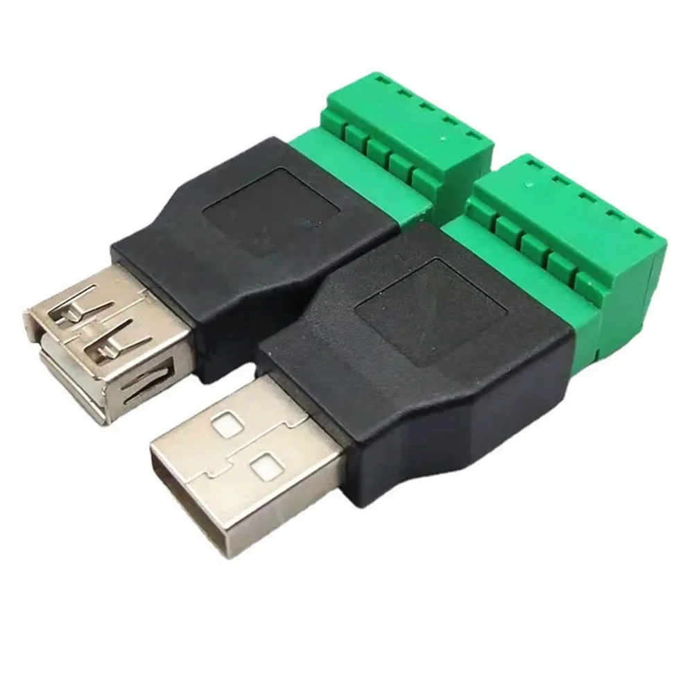 Adattatore USB Terminale connettore schermato USB 2.0 50 53mm Accessori tipo A Apparecchiature elettriche Maschio Femmina a 5P