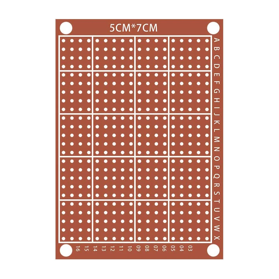 20Pcs Copper Perfboard Paper Composite PCB Board 5 x 7 cm Universal Breadboard Single Sided Printed Circuit Board