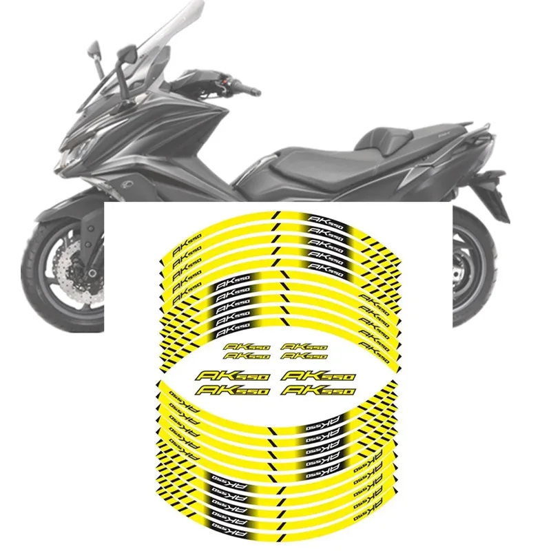 

For KYMCO AK550 Motorcycle Parts Contour Wheel Decoration Decal Sticker - 3