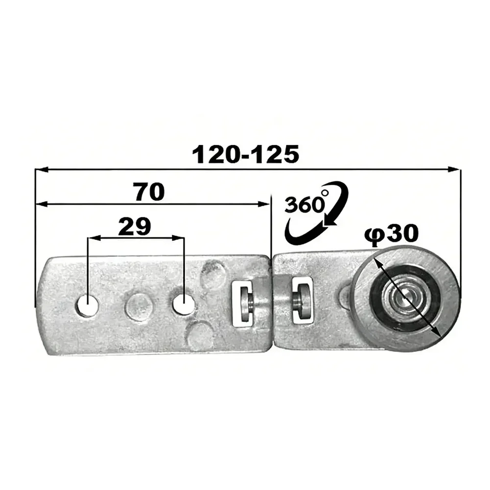 

1pc Steering Single Pulley Curtain Car Pulley Turns Single Pulley Soft Wagon Large Pulley For Sliding Door Cabinets Hardware
