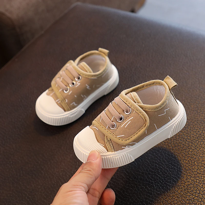 Zapatos de lona transpirables para niños, calzado antimonopatín informal para bebés y niños pequeños, novedad de otoño, 2024