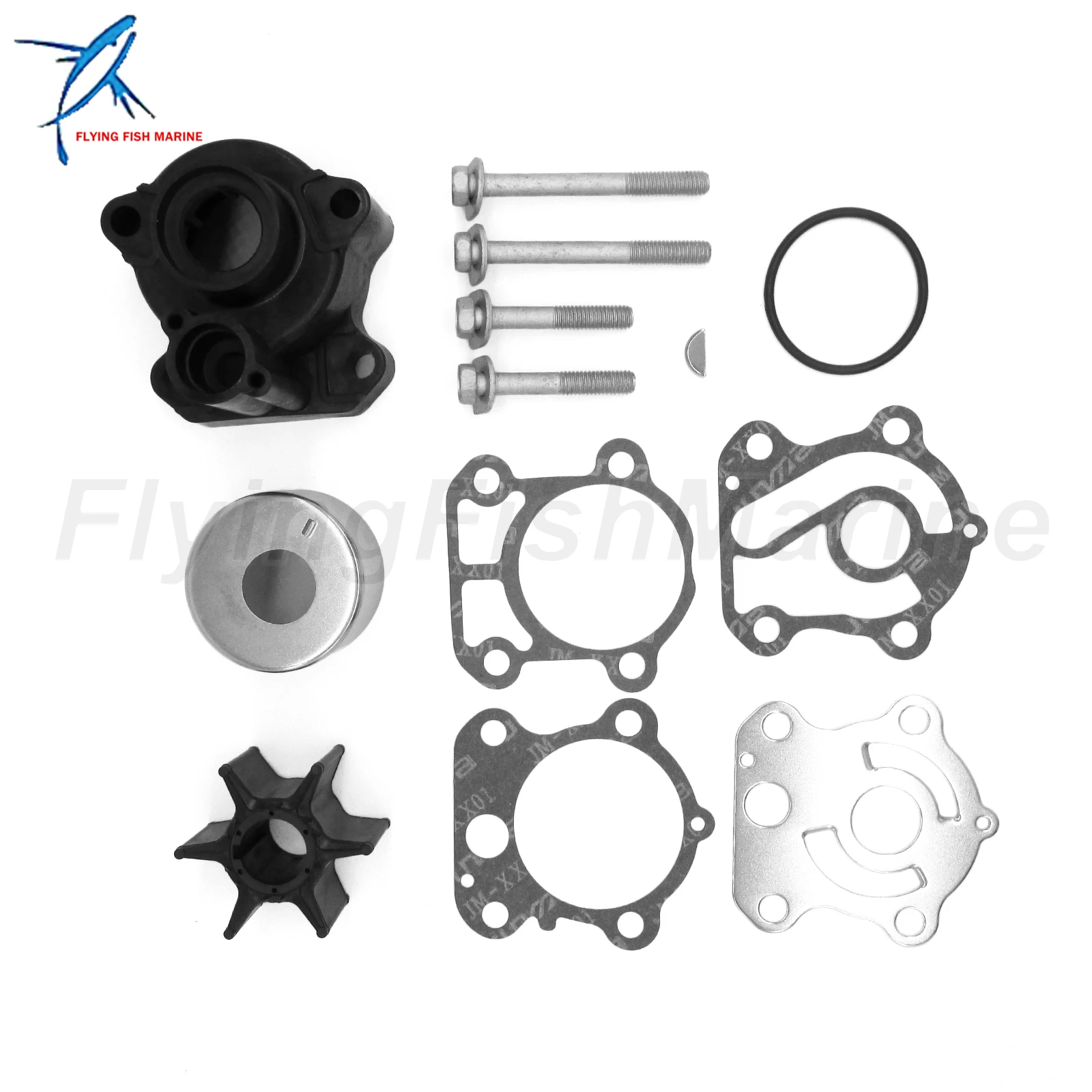 Outboard Engine 67F-W0078-00 18-3409 Water Pump Repair Kit with Housing 67F-44311-01 for Yamaha 75HP-100HP F75 F80 F90 F100