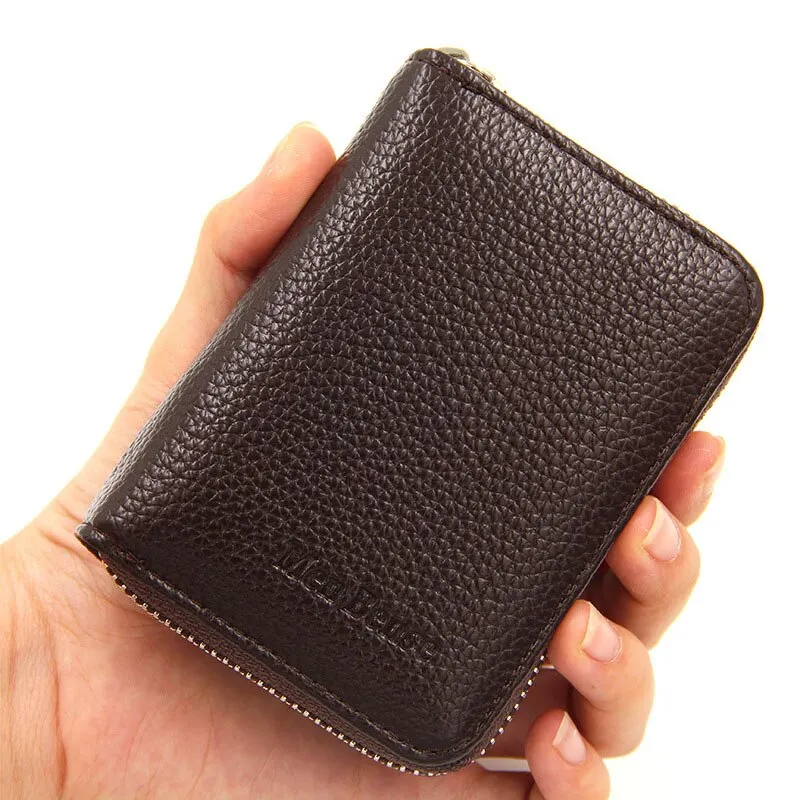 ID Cards Holders Bank Credit Bus Cards Cover Anti Demagnetization Coin Pouch Wallets Bag Business Zipper Card Holder Organizer