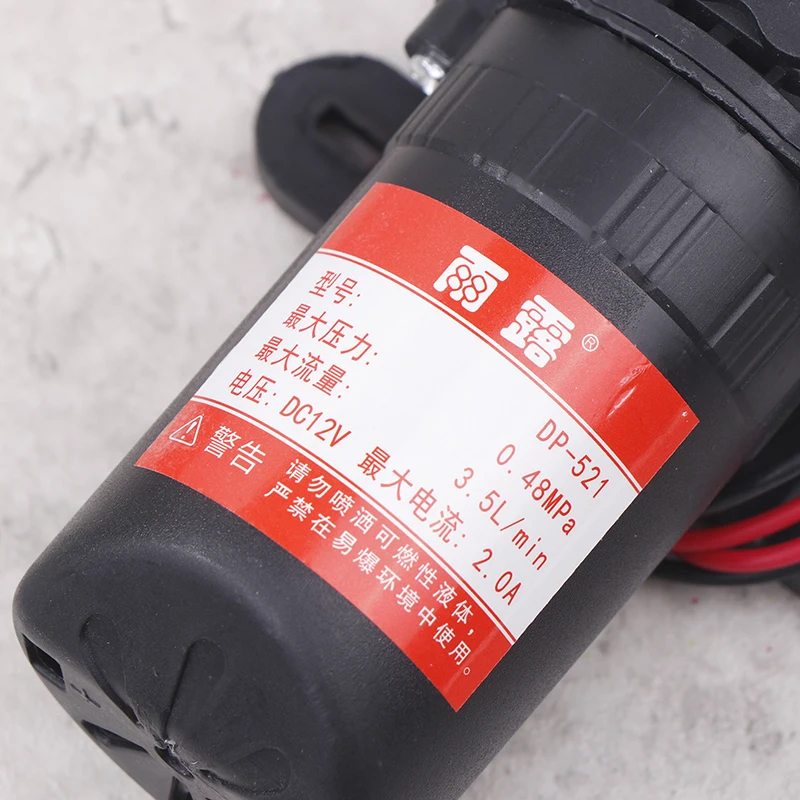 DP-521 langlebige 12v 70psi 3,5 l/min landwirtschaft liche elektrische Wasserpumpe Mikro hochdruck membran spray Auto waschwasser pumpe – Detail 16