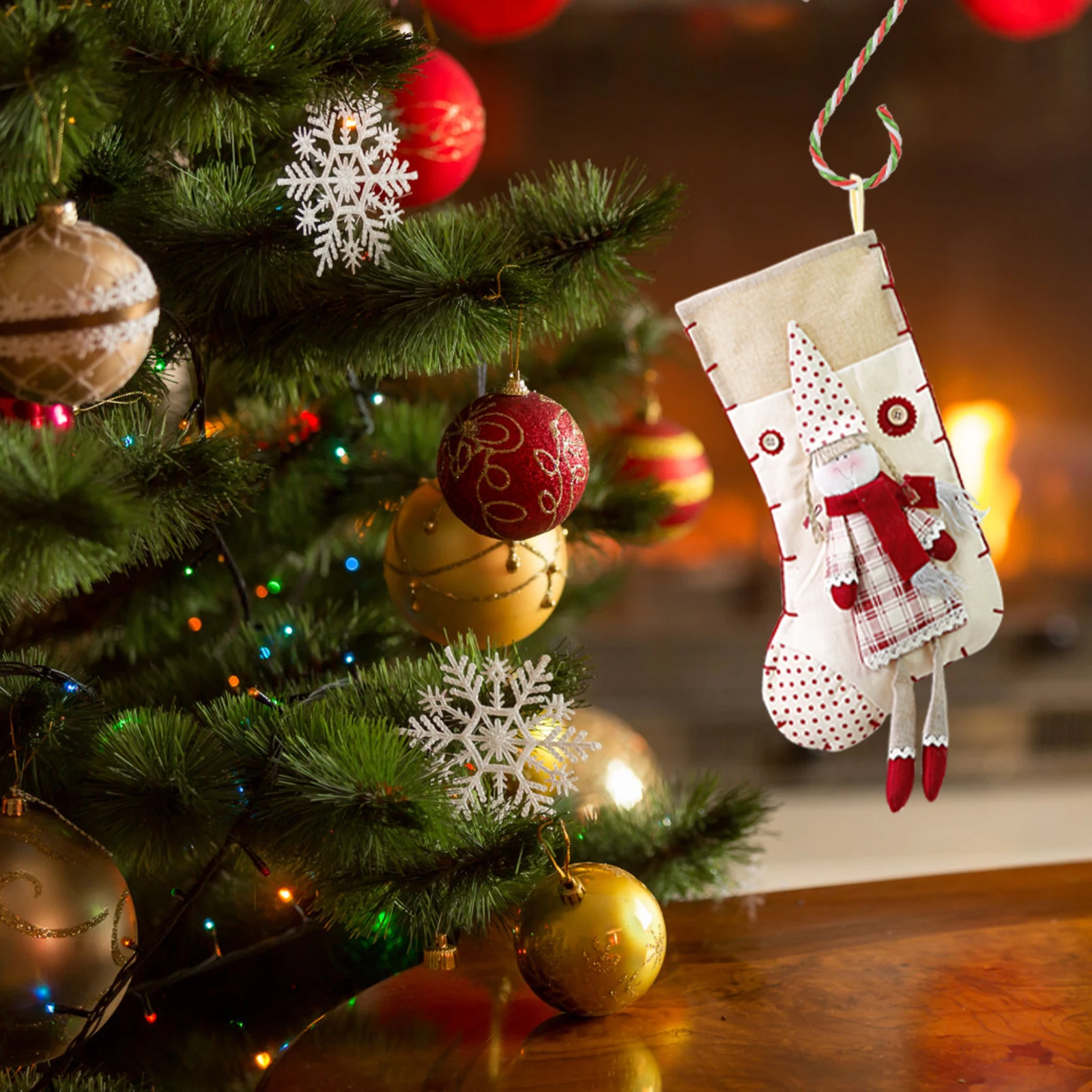 

10 Pcs Christmas Hook Ornament Hangers Ribbon Hanging Small Hooks Pvc for Ornaments