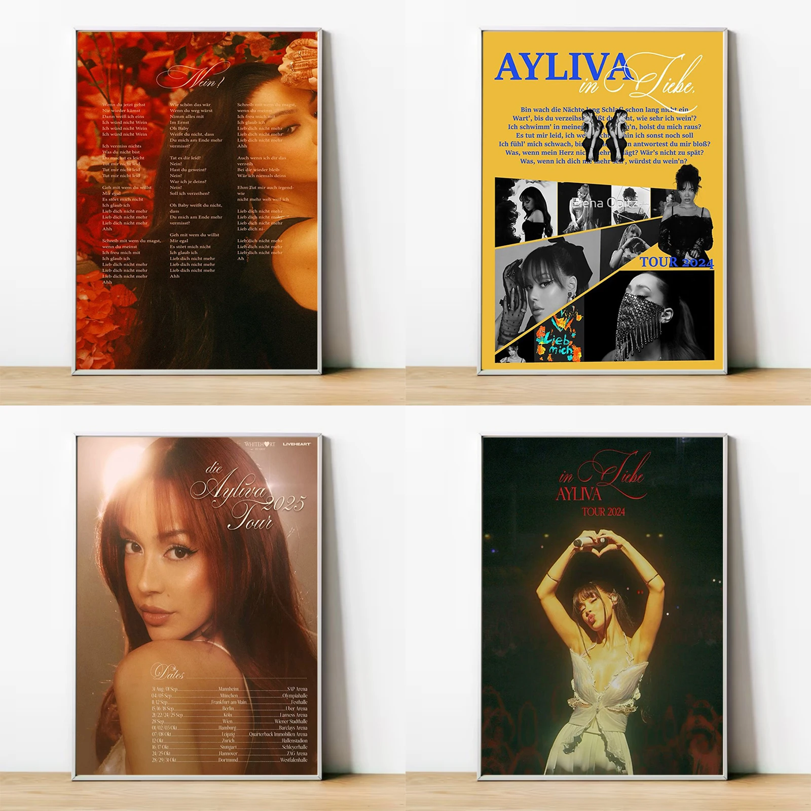 Ayliva Cool Singer Pop Music Poster Decorative Picture Bedroom Decoration Room Wall Posters Accessories for Home Decor Items