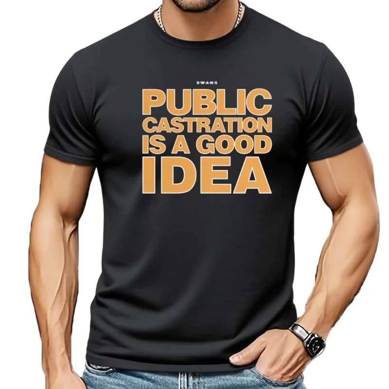 Swans Castration Public una buena idea camiseta negra