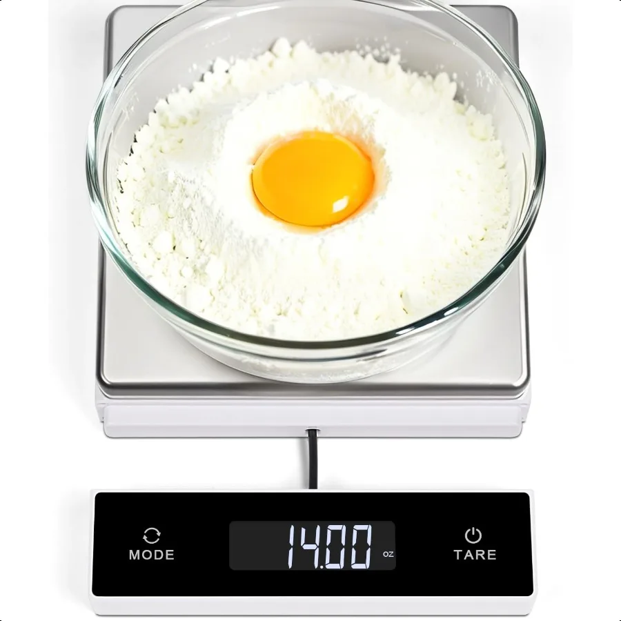 

Digital Kitchen Scale 11Pound Stainl Steel Food Scale with PullOut Display 1g 0.01oz Precision for Baking Cooking Meal Prep 6Un